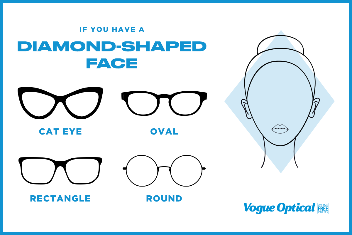 glasses for people with diamond-shaped faces