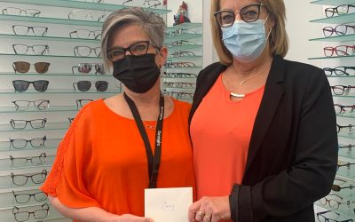 Casey O’Hara celebrates 25 years of service with Vogue Optical