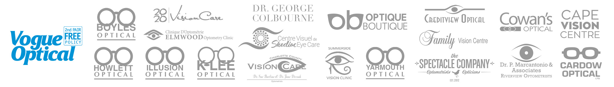 Vogue Optical family of vision care facilities